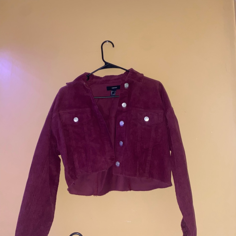 Cropped Corduroy Jakcet